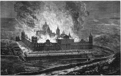 Incendio del Palacio de El Escorial el 2 de octubre