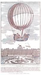 Primer vuelo tripulado en globo de hidrógeno, 1783