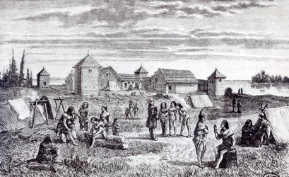 Fuerte Youkon, una estación comercial de la Compañía de la Bahía de Hudson, siglo XIX