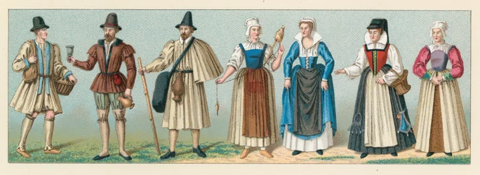 Traje del siglo XVI de Francia