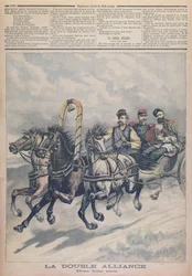 Alianza franco-rusa, ilustración de Le Petit Journal, 1893