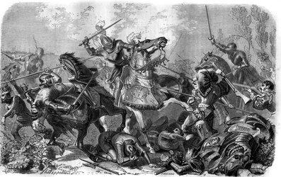 Francisco I (1494-1547), rey de Francia, hecho prisionero en la Batalla de Pavía el 24 de febrero