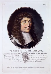 François de Créqui, Marqués de Marines, de Retratos de grandes hombres, mujeres ilustres y sujetos memorables de Francia, publicado 1787-92