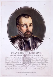 François de Lorraine, Duque de Guise y de Aumale, de Retratos de grandes hombres, mujeres ilustres y sujetos memorables de Francia, publicado en 1787-92