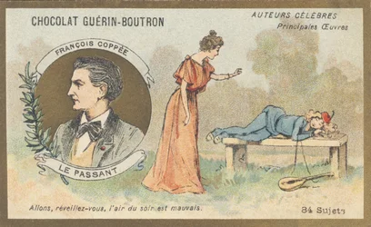 François Coppée (1842-1908), poeta, dramaturgo y novelista francés, autor de “Le passant”, comedia en un acto, en verso (1869)