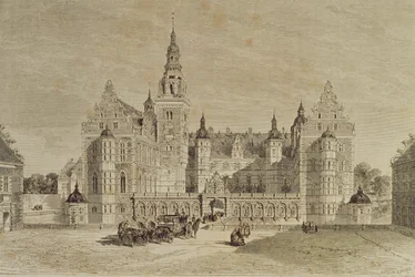 Castillo de Frederiksborg, Hillerod, Dinamarca, 1850s, de 