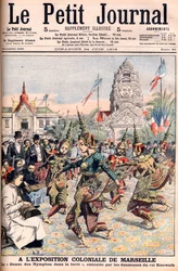 Exposición Colonial Francesa en Marsella - Ilustración para Le Petit Journal, 24 de junio de 1906 (grabado)