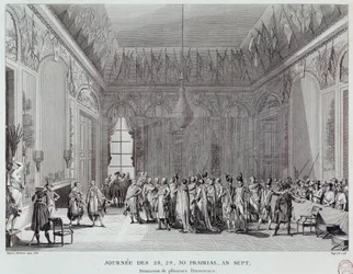 Revolución Francesa: los días 28, 29 y 30 de Prairial del año VII que llevaron, el 18/06/1799, al golpe de estado de Abate Emmanuel-Joseph Sieyès (1748-1836)