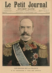 Anfitriones franceses, Su Majestad Jorge I, Rey de Grecia, ilustración de portada de 