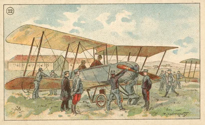 Biplano militar francés