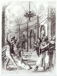 Frontispicio de Polyeucte por Pierre Corneille (1606-84) publicado en 1643