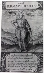 Portada de Les Hermaphrodites de Thomas Artus, 1605