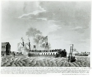 Buque de guerra a vapor de Fulton, Fulton el Primero, diseñado y construido por Robert Fulton para la defensa de Nueva York en la guerra de 1812