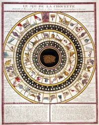 Juego del búho, imagen de Epinal del siglo XIX