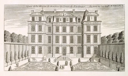 Elevación del jardín de la casa del Conde Vartenaer, c.1720s