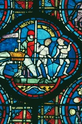 Géminis y mayo, de la ventana del zodiaco, siglo XIII