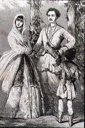 Trajes Georgianos en la década de 1860