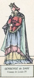 Gerberga de Sajonia, Esposa de Luis IV