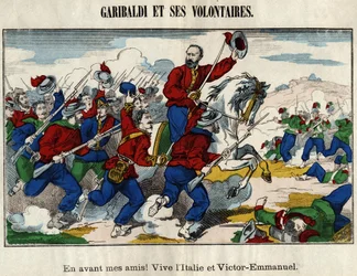 Giuseppe Garibaldi y Voluntarios