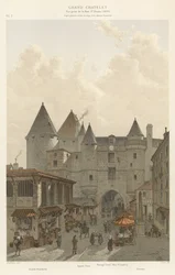 Gran Chatelet, Vista desde la Calle St Denis, 1800