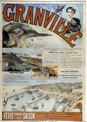 Granville - Póster publicitario del Ferrocarril Occidental, finales del siglo XIX