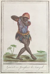 Griot o juglar de Senegal, 1796