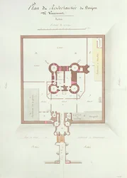 Plano de la planta baja del Torreón en Vincennes