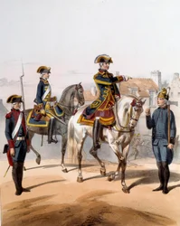 Guardias de la Ciudad de París (vigilancia a pie, vigilancia a caballo, vigilante, guardia de bomba)