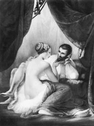 Enrique IV (1553-1610), Rey de Francia y su amante Gabrielle d