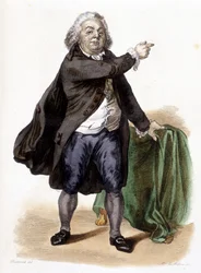 Honoré Gabriel (Honoré-Gabriel) Riqueti, Conde de Mirabeau (1749-1791) - en "Le Plutarque Français" de Mennechet