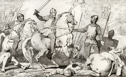 Hugh Capet (941-96) captura a Charles de Lorraine, de 