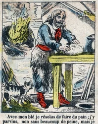 Ilustración para el libro de Daniel Defoe 