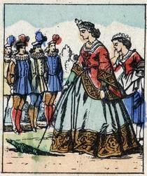 Ilustración del cuento de Charles Perrault “Cenicienta o El zapatito de cristal”. Grabado en madera de Imaging Pellerin - Épinal, s.d. Finales del siglo XIX.