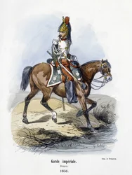 Guardia Imperial: Dragón en 1856 - en “Histoire de l