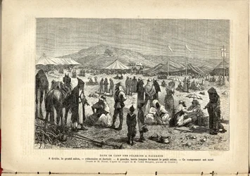 En el campamento de los peregrinos en Nazaret., Anónimo, El Peregrino