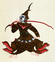 Indrajit (personaje del Ramayana). En “Cuentos de Camboya” de Auguste Pavie