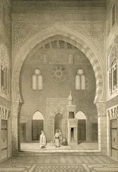 Interior de la Mezquita de Qaitbay, El Cairo