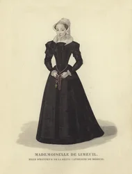 Isabelle de Limeuil, dama de honor de Catalina de Médici, esposa del rey Enrique II de Francia