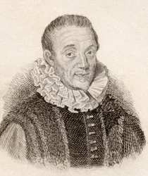 Jacques Auguste de Thou alias Thuanus, historiador francés, del Diccionario Histórico Crabbes pub. 1825