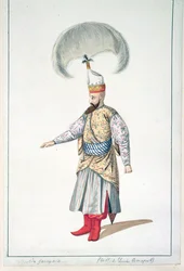 Oficial de los Jenízaros, período otomano, tercer cuarto del siglo XVIII