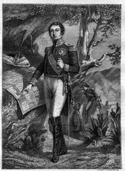Jean-de-Dieu Soult (1769-1851) Duque de Dalmacia - Retrato de cuerpo entero de Jean de Dieu Soult (1769-1851) mariscal de Francia, Duque de Dalmacia - en “Histoire de l