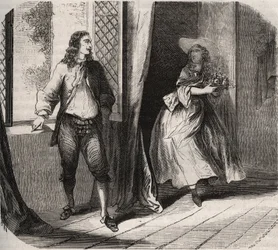 Jean Baptiste Poquelin, conocido como Molière (1622-1673) propuso matrimonio a la comediante Mademoiselle de Brie (Catherine Leclerc du Rose)