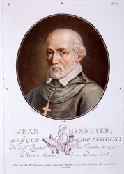 Jean Hennuyer, Obispo de Lisieux, de Retratos de grandes hombres, mujeres ilustres y sujetos memorables de Francia, publicado en 1787-92