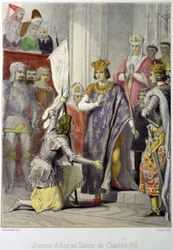 Juana de Arco en la coronación de Carlos VII