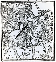 Juana de Arco, de La Mer des Histoires, 1491