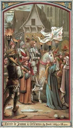Entrada de Juana de Arco a Orleans en 1429.