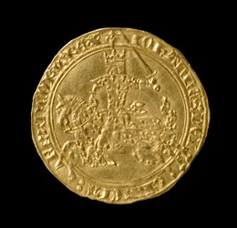Juan II El Bueno (1319-64) Rey de Francia, Franc a Cheval, 1350-64 (anverso)