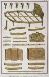 Carpintero, un sofá, ilustración de la Encyclopedie des Sciences et Metiers por Denis Diderot (1713-84) grabado por Robert Benard (fl.1734) publicado c.1770