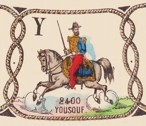 Joseph Vantini (1808-1866) General francés llamado Yousouf, hacia 1860 (grabado)