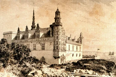 Castillo de Kronborg, Hillerod, Dinamarca, 1850s, de 